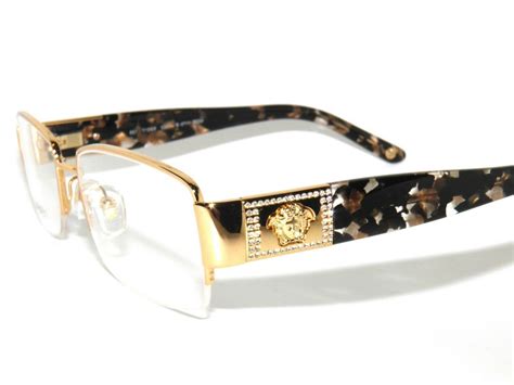 gold frame glasses versace|official versace eyeglass frames.